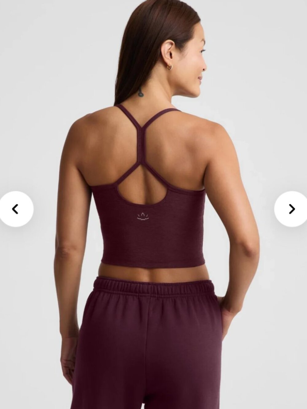 Spacedye Slim Racerback Cropped Tank - Picture 2 of 4